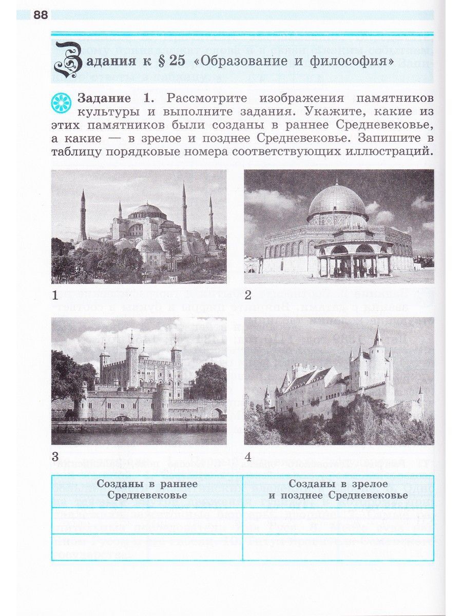 История Средних веков. 6 класс. Рабочая тетрадь